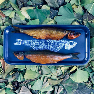 oblong birch tray: herring small