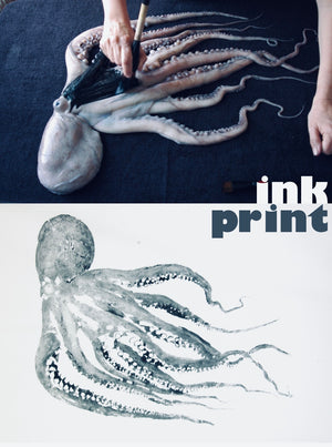 Plakat 70x100 portræt blæksprutte